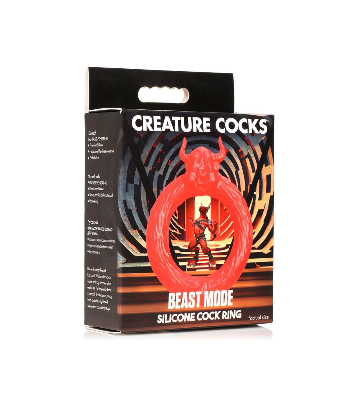 Cockring Silicone Rouge Beast Mode 40mm