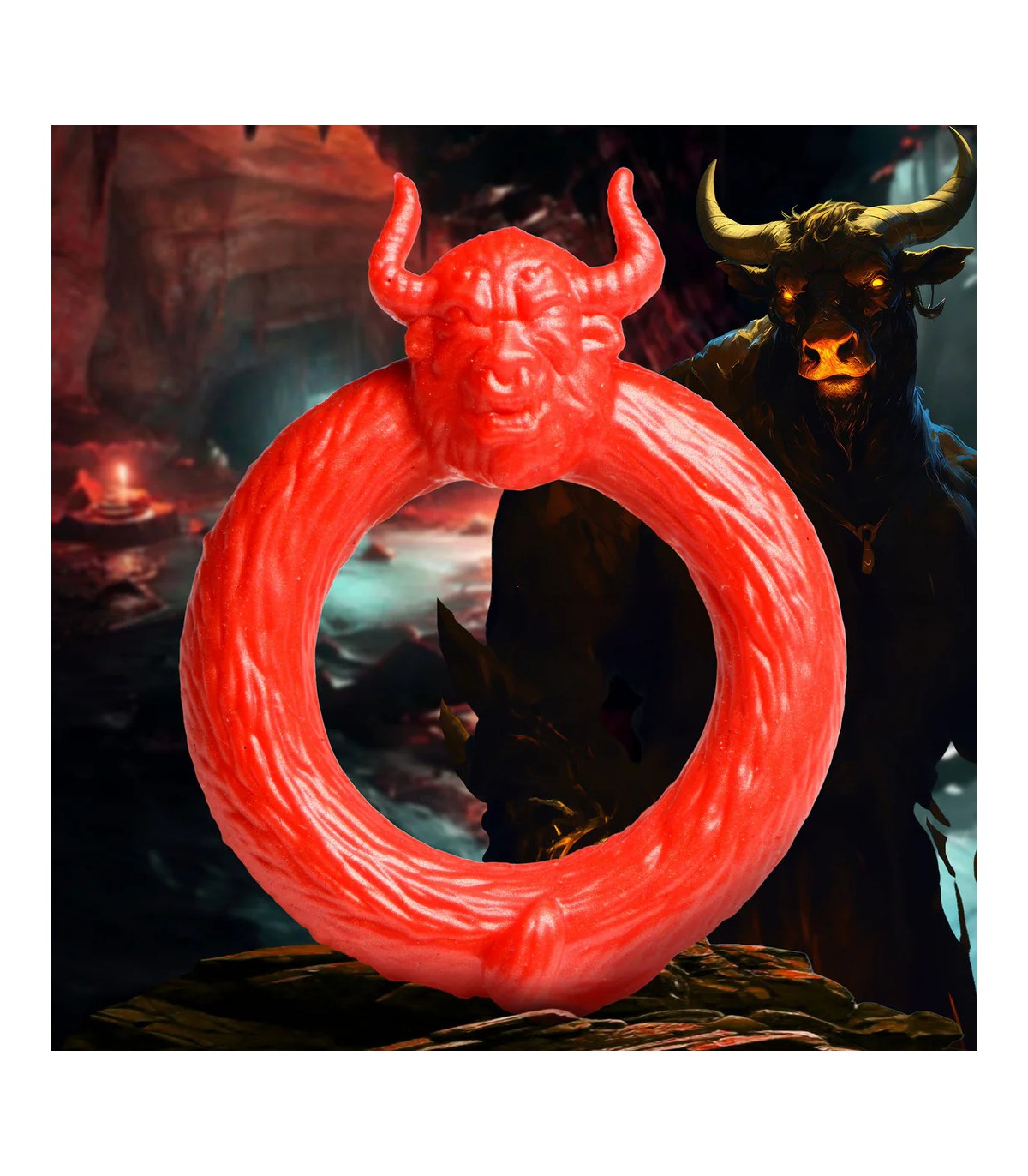 Cockring Silicone Rouge Beast Mode 40mm