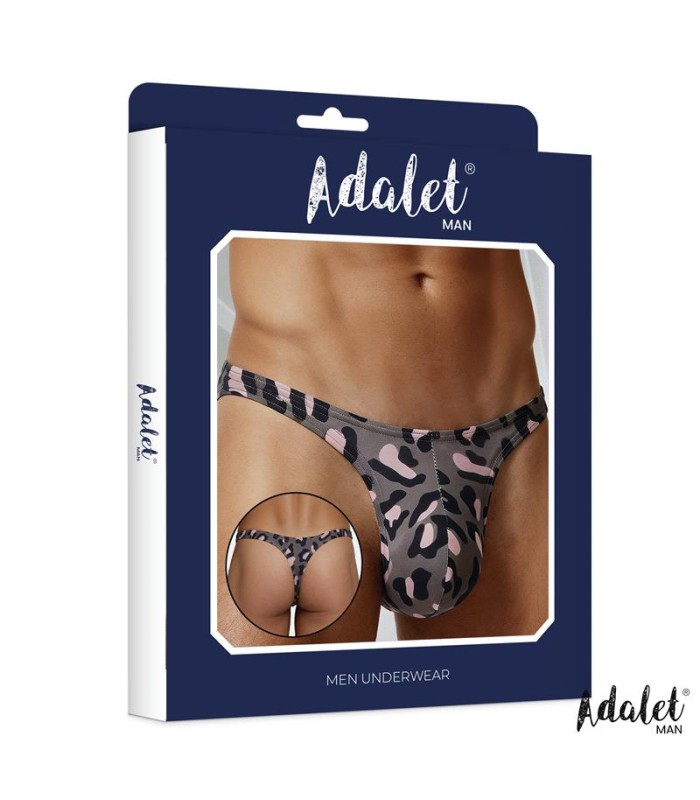 String Leopard Gris
