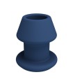 Plug anal creux silicone bleu Joseph 6,2 cm