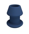 Plug tunnel silicone bleu Jack taille M 7,1 cm