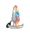 Plug Anal Gonflable Leviathan Irisé 15x6,4 cm