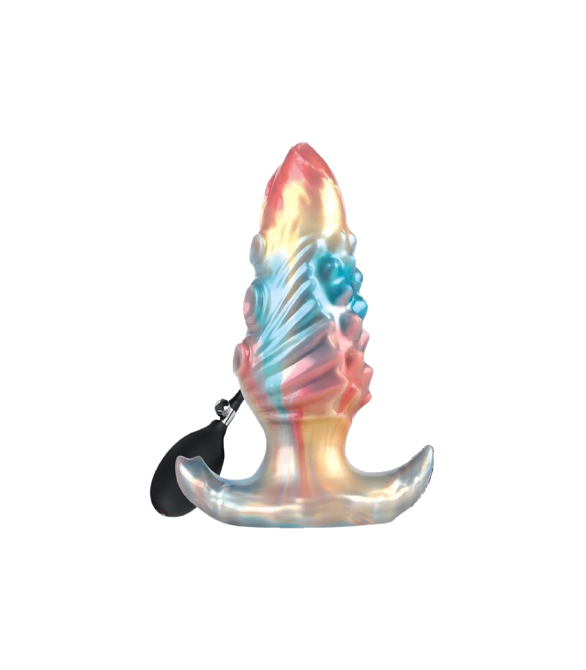 Plug Anal Gonflable Leviathan Irisé 15x6,4 cm