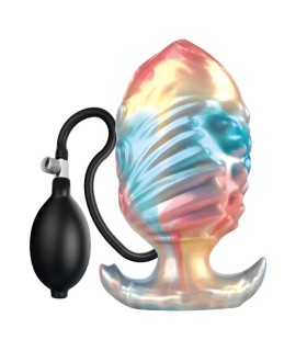 Plug Anal Gonflable Leviathan Irisé 15x6,4 cm