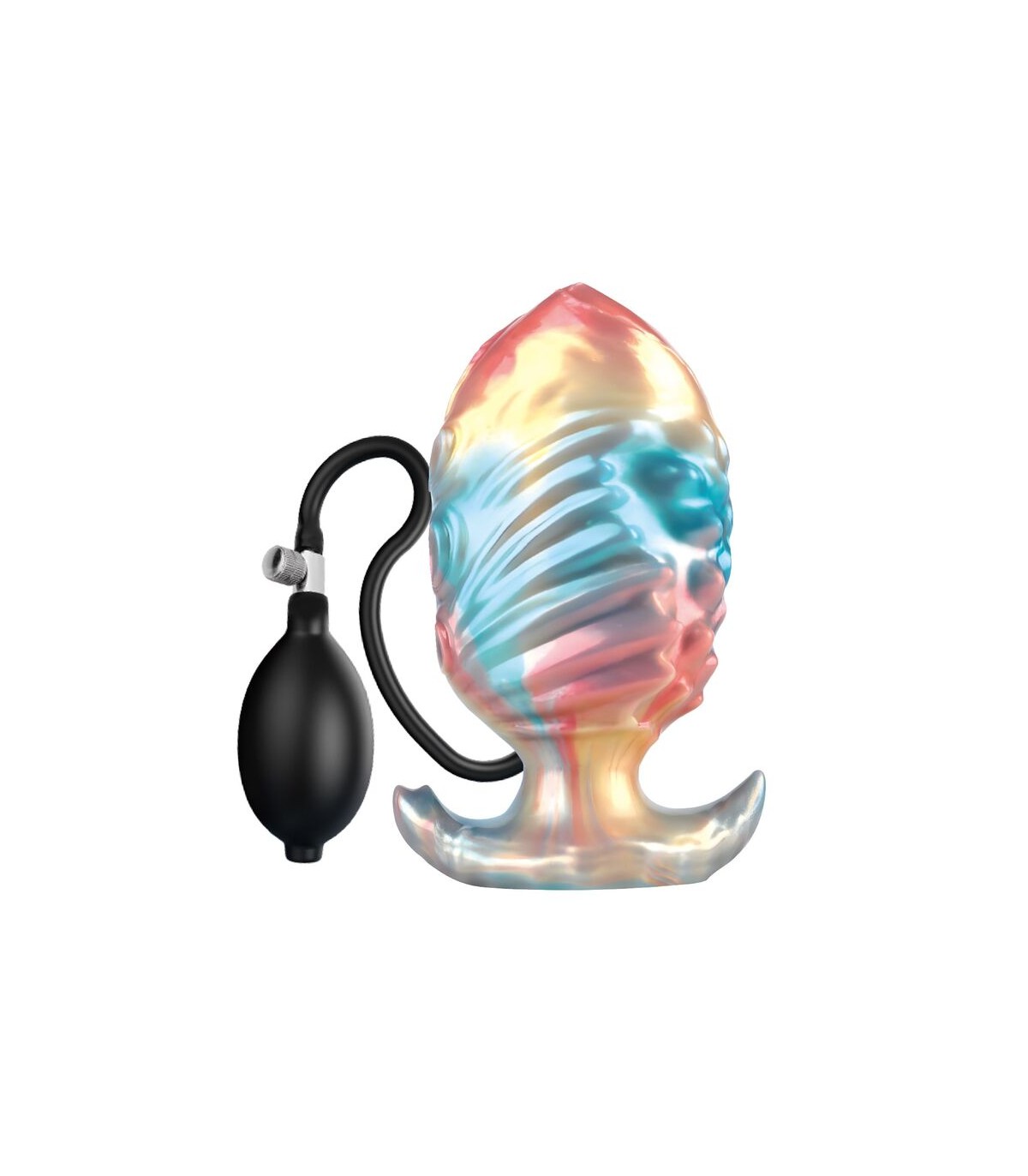 Plug Anal Gonflable Leviathan Irisé 15x6,4 cm