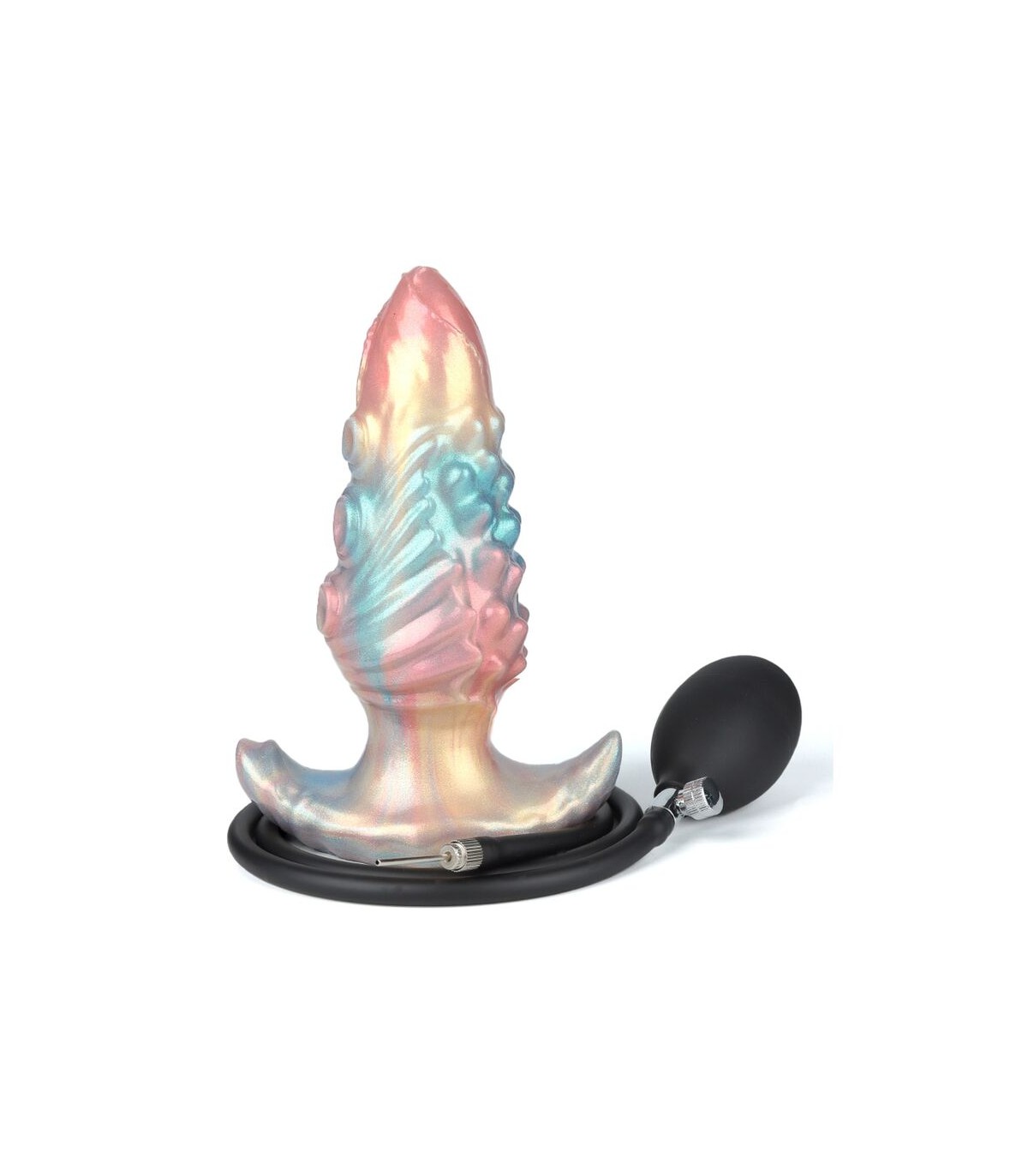 Plug Anal Gonflable Leviathan Irisé 15x6,4 cm
