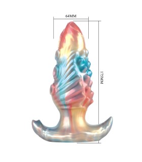 Plug Anal Gonflable Leviathan Irisé 15x6,4 cm
