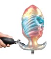 Plug Anal Gonflable Leviathan Irisé 15x6,4 cm