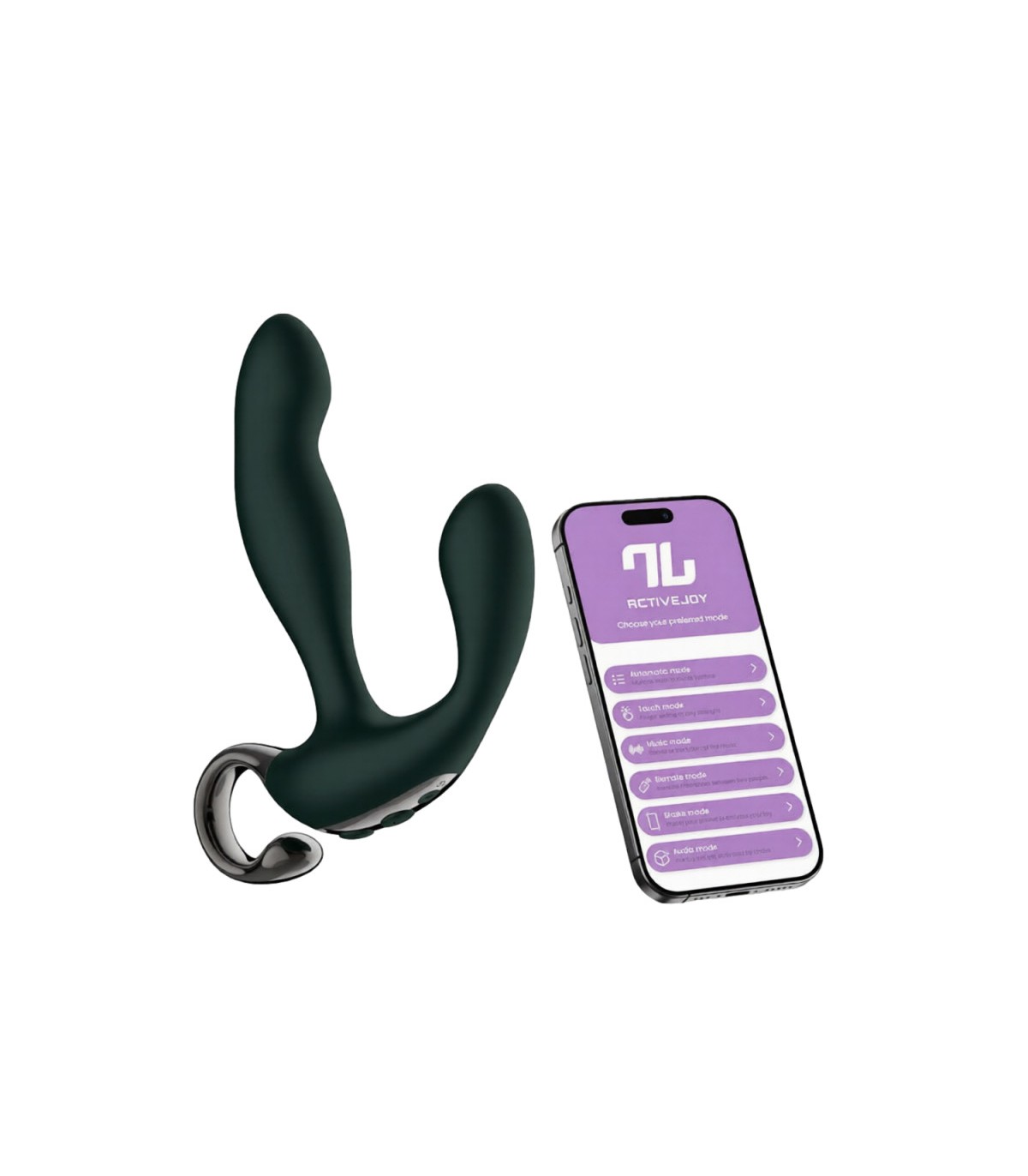 Stimulateur de prostate connecté Intoyou application ActiveJoy