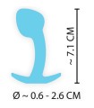 dimensions du Plug Prostate Cuties