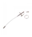 Tige urètre catheter flexible percée 7 mm Kiotos pour homme