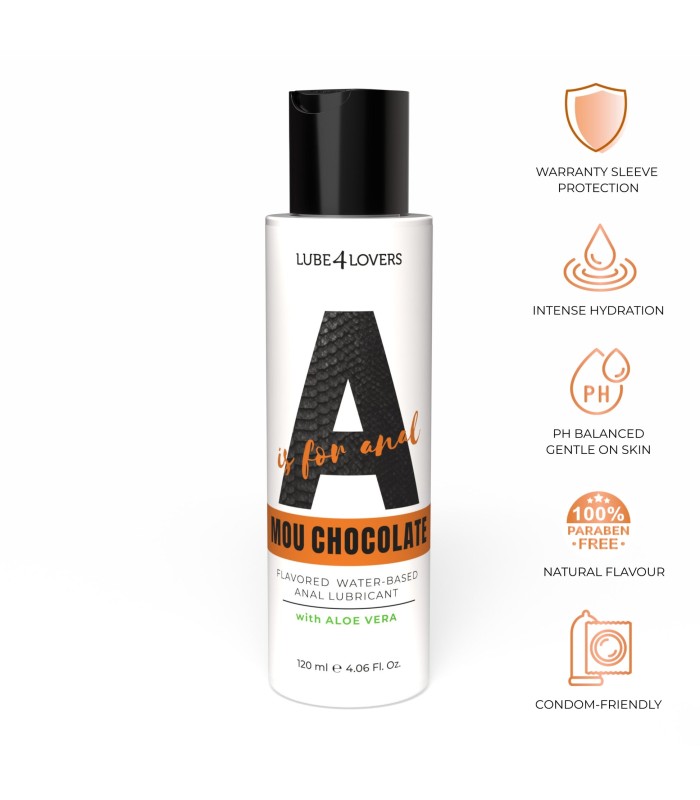 Lubrifiant anal aromatisé A is for Anal 120 ml au chocolat
