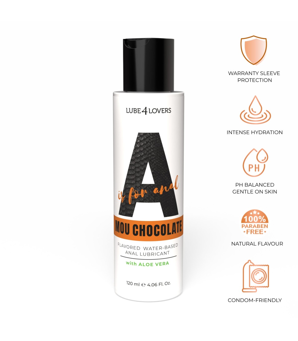 Lubrifiant anal aromatisé A is for Anal 120 ml au chocolat