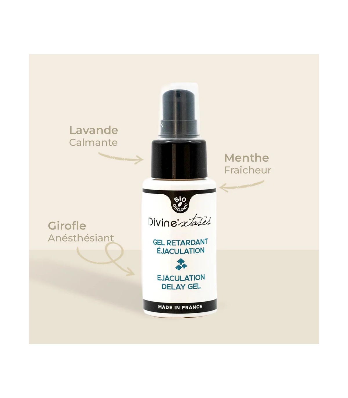 Gel retardant éjaculation BIO Divinextases 50 ml en format spray