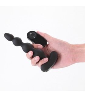 Plug  vibrant en silicone doux et forme chapelet