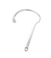 Grand crochet anal BDSM en acier inoxydable 32 cm