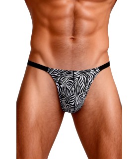 String homme zèbre noir et blanc Paris Hollywood