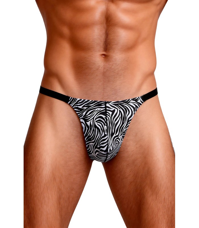 String homme zèbre noir et blanc Paris Hollywood