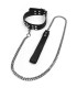 Collier et Laisse en simili cuir motif Croco
