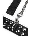 Collier et Laisse en simili cuir motif Croco