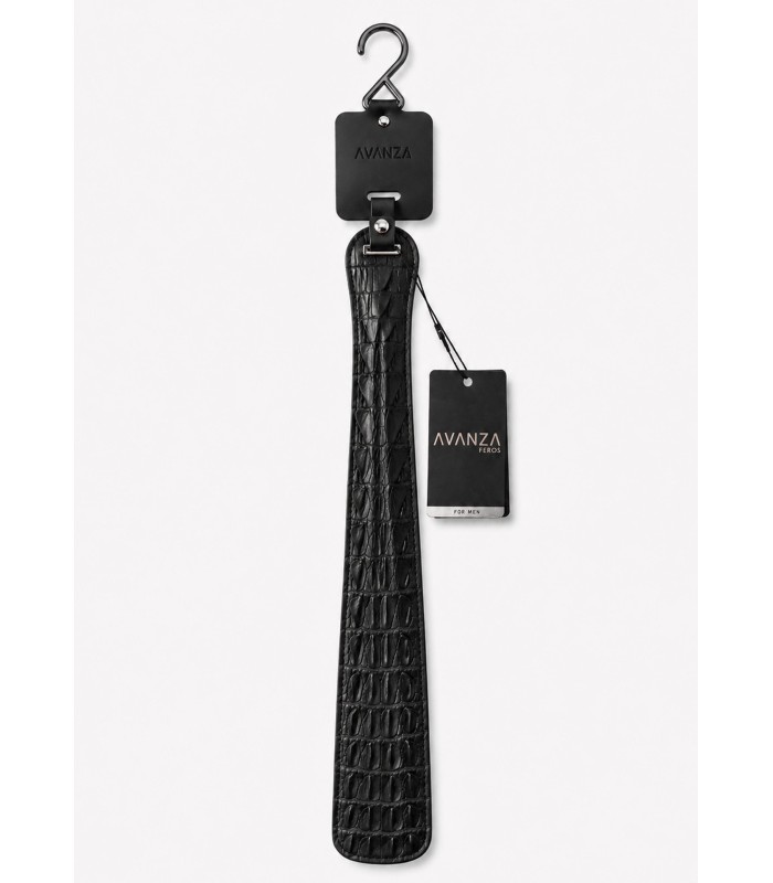 Paddle BDSM Motif Croco Noir Feros Avanza