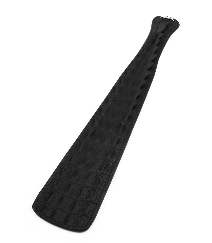 Paddle BDSM Motif Croco Noir Feros Avanza