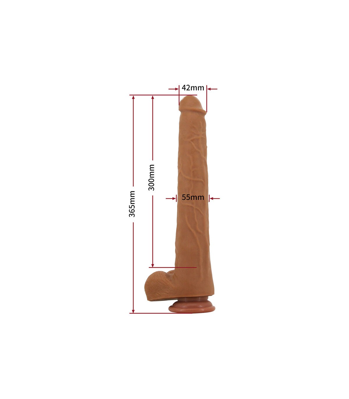Gode réaliste XXL Viggo Pretty Love dimensions