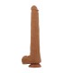 Gode réaliste large Viggo Pretty Love marron 5,5 cm