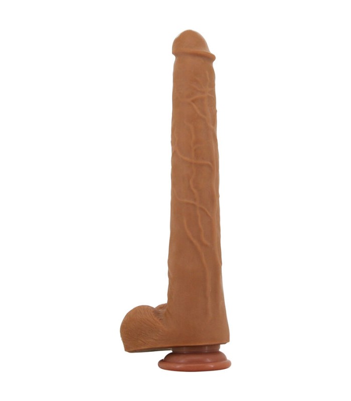 Gode réaliste large Viggo Pretty Love marron 5,5 cm