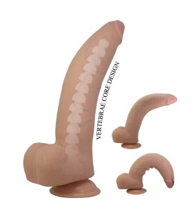 Gode réaliste Quinlan Pretty Love Slide Skin avec ventouse
