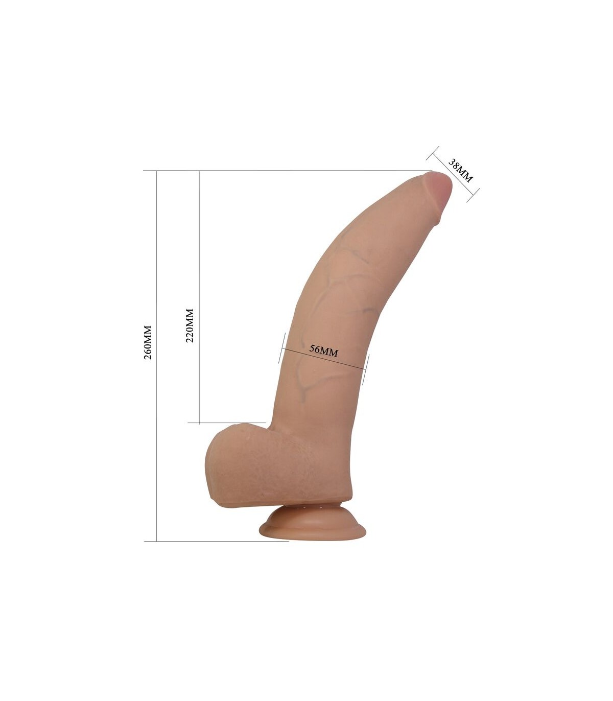 Gode réaliste Quinlan Pretty Love Slide Skin avec ventouse