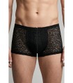 Boxer homme résille léopard avec zip