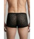 Boxer transparent homme résille léopard