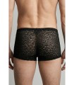 Boxer transparent homme résille léopard