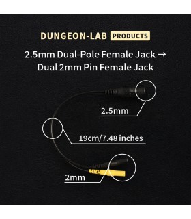 Répartiteur DG-LAB femelle 2,5 mm vers deux femelles 2 mm