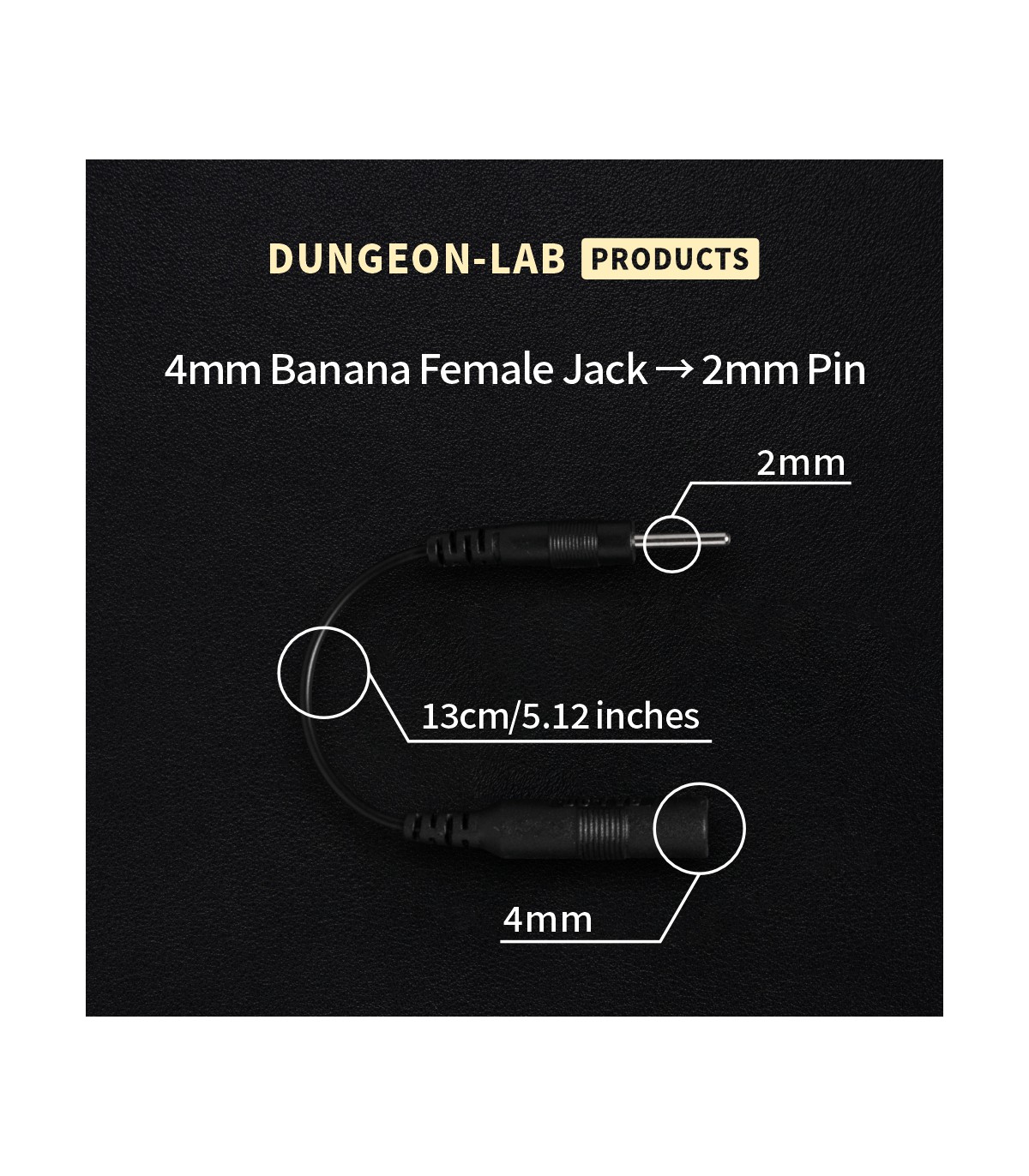 Adaptateur électrostimulation DG-LAB 13 cm