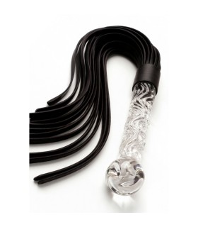 Fouet BDSM ToyJoy Glass Worxx avec manche en verre 66 cm