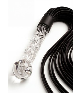 Fouet à Lanières Manche en Verre 66 cm