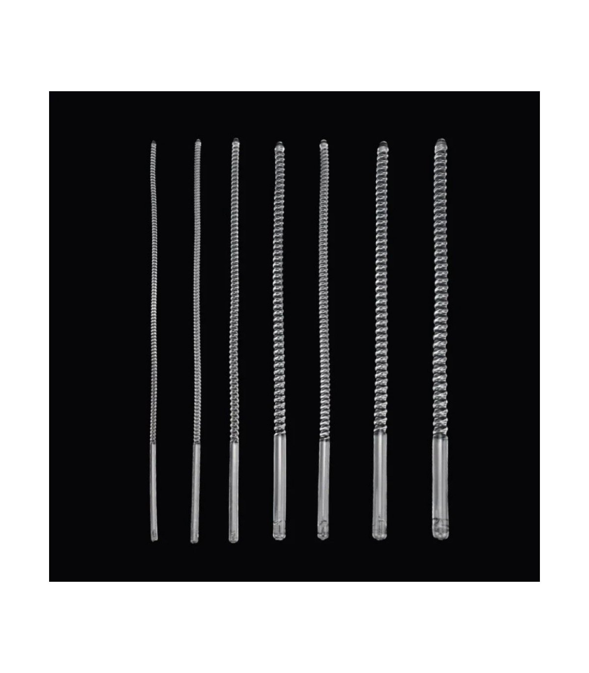 Kit 7 tiges urétrales souples 4 à 10 mm