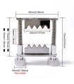 Dispositif CBT réglable par vis 65 x 73 mm