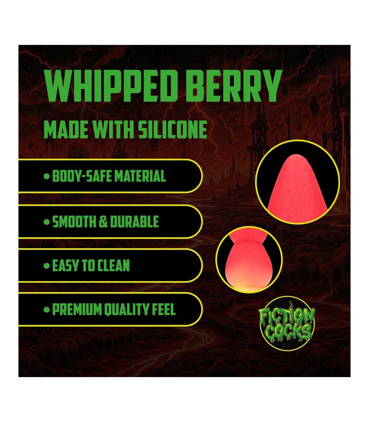 Gode fantasy Whipped Berry Fiction Cock