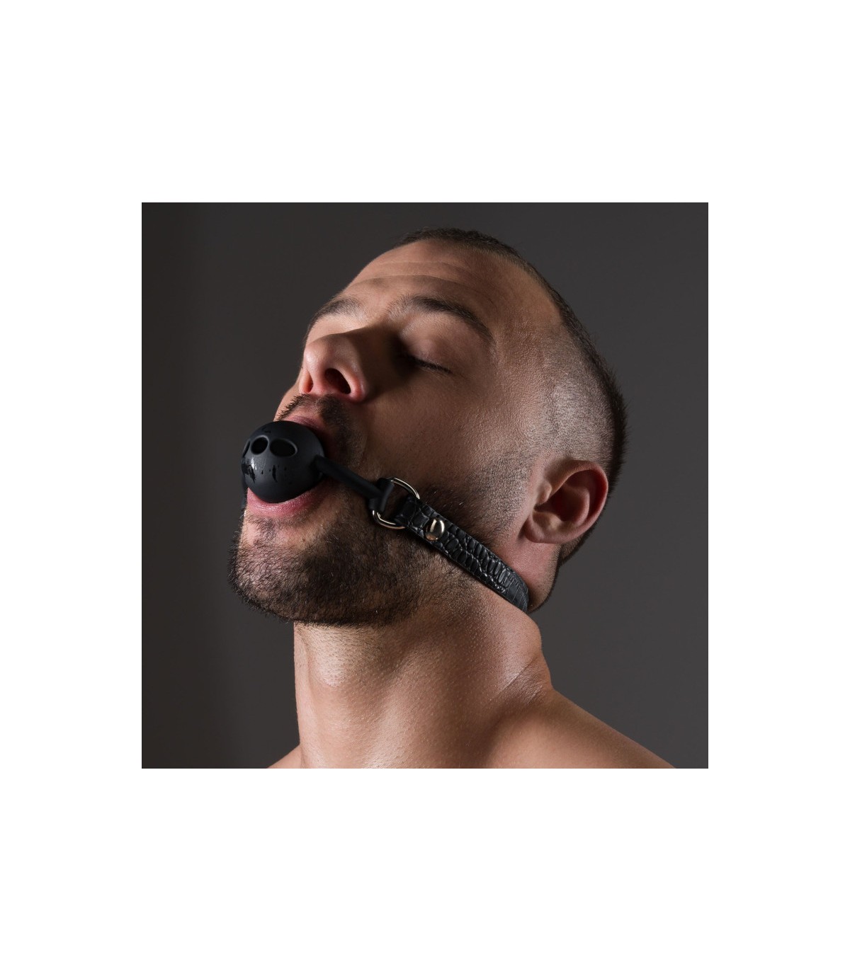 Bâillon-boule silicone Feros Avanza simili croco