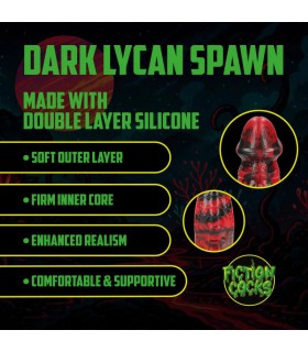 Dark Lycan Spawn silicone rouge avec ventouse