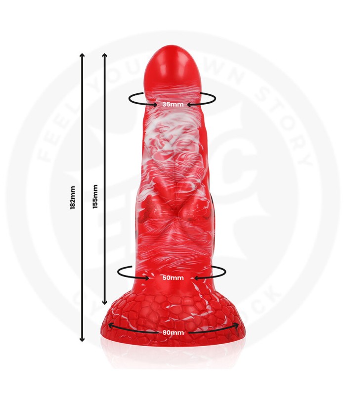 Gode Dragon Rouge Crimson Fire 15 x 5cm