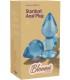 Plug bleu transparent Bloomé by ToyJoy boite de vente