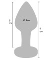 Plug bleu transparent Bloomé by ToyJoy dimensions