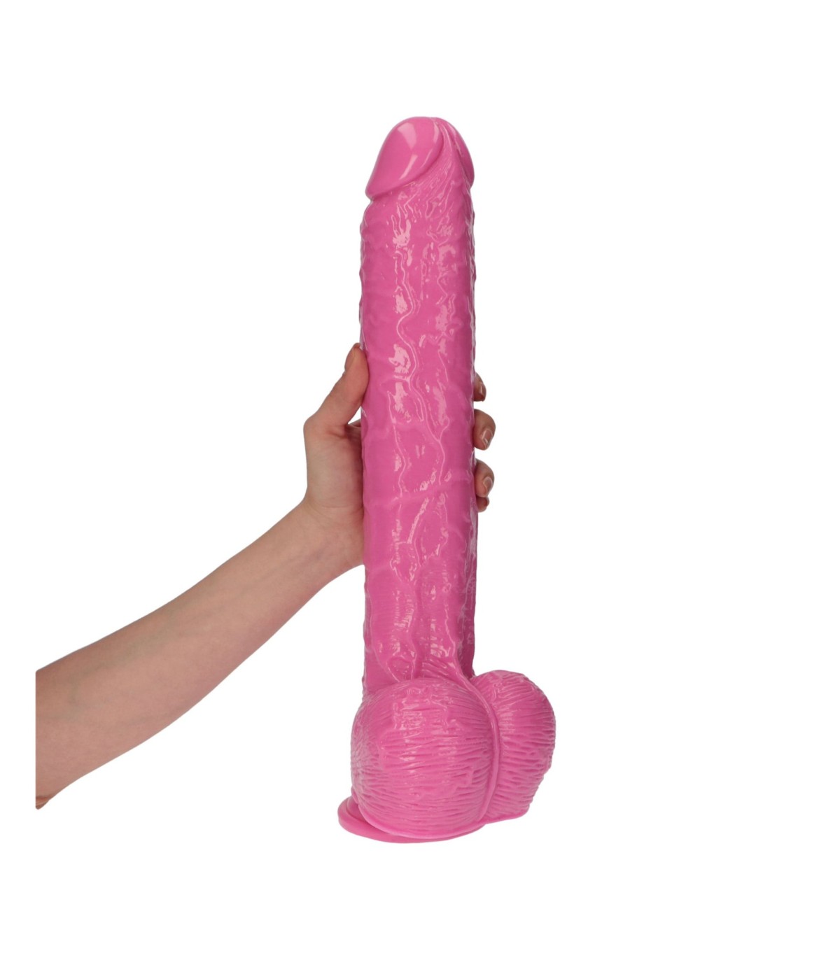 Gode rose réaliste Golia 41 cm