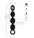 Chapelet anal flexible diamètre 4,7 cm