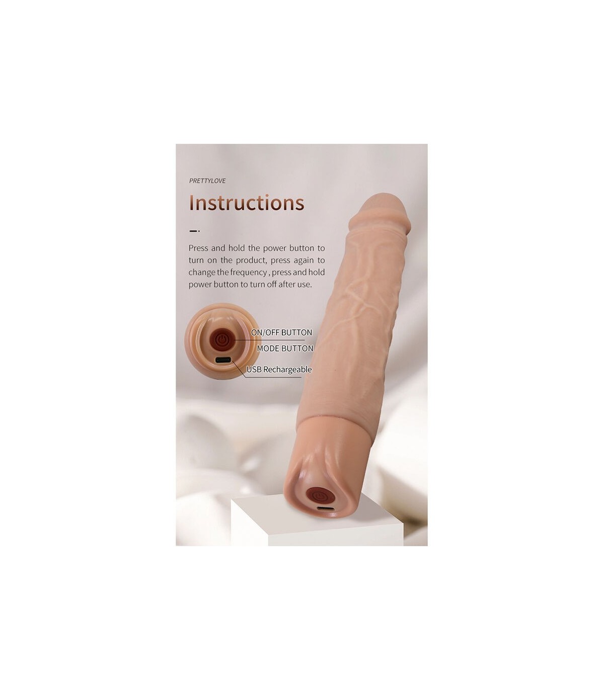 Gode Kessler Pretty Love avec poussées automatiques