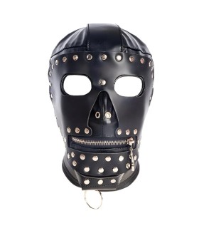 Cagoule BDSM intégrale Badass noire